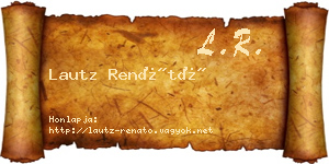 Lautz Renátó névjegykártya